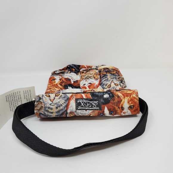 Sax Designer tote Cat themed fabric lunch bag Lined bag with strap New w… - Picture 6 of 9